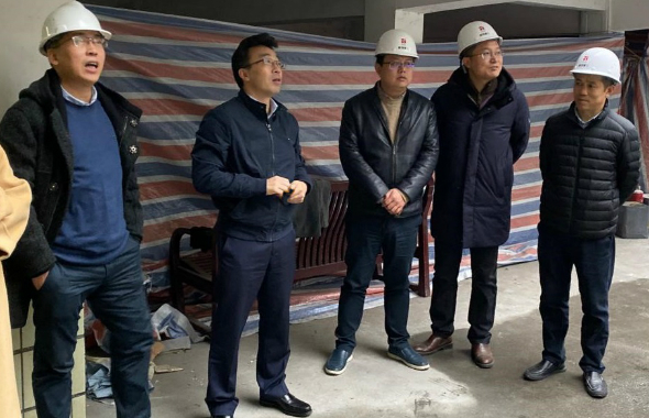 集团副总经理张剑斌带队前往城投建工项目工地现场调研